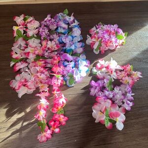 Colorful Floral Lei Set